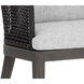 Capri Smoke Grey / Copacabana Marble Outdoor Dining Armchair